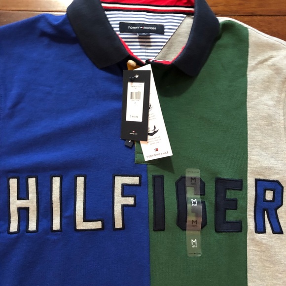 Men’s Tommy Hilfiger color blocked polo - Picture 2 of 4